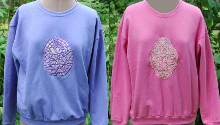 Sweat-Shirts Decorated with Cutwork Designs image 1