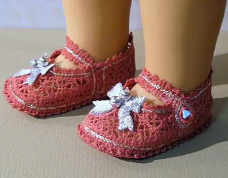 FSL Battenberg Lace Mary Jane Shoes for American Girl Doll image 2