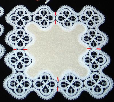 Table Linen with Battenberg Buttercup Border Lace image 5
