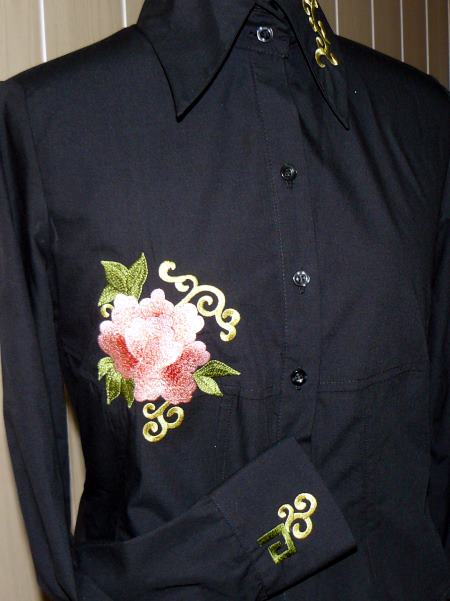 Blouse Makeover with Peony Embroidery image 1
