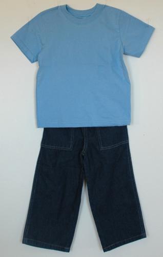 Embroidered T-Shirt and Jeans for a Toddler image 2