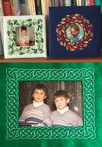 Finished felt frames with photos