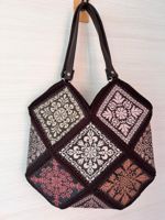 Folk Flower Block Purse