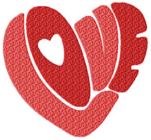 Love Heart free machine embroidery designs