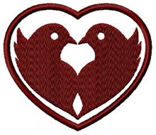 Love birds -machine embroidery designs