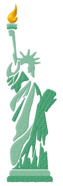 Statue of Liberty free machine embroidery designs