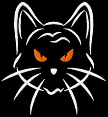 Halloween Kitty free machine embroidery designs