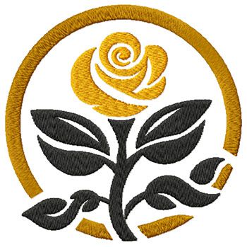 Rose free machine embroidery designs