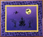 Halloween night wall quilt