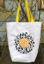 Peacock Hand Bag with Machine Embroidery - Advanced Embroidery Designs