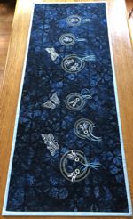 Night Flowers Wall Quilt or Tablerunner