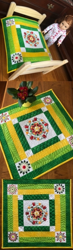 Doll sized quilt