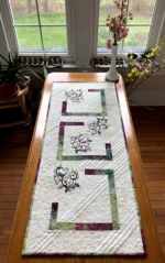 Spring Vines Quilted Tablerunner