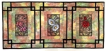 Stained Glass Flower panel Wall quilt