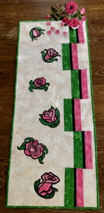 Art Nouveau Roses Summer Tablerunner