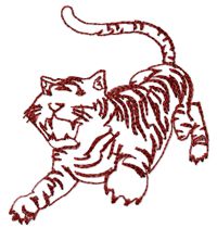 Tiger free machine embroidery designs