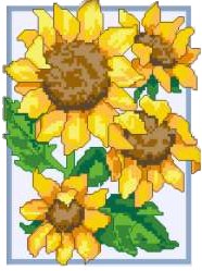 Four Sunflowers