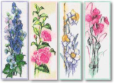 Flower Bookmark Set