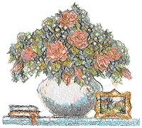 Vase with Roses