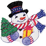 Stars and Stripes Snowman