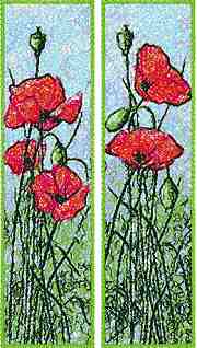 Red Poppy Bookmarks