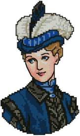 Victorian Lady in Blue