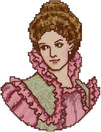 Victorian Lady in Pink