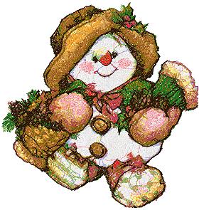 Snowman with Gifts