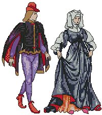 XV Century Lady and Gentleman (France) Set II