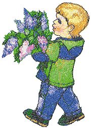 Boy with Lilac