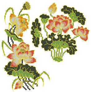 Oriental Lotus Set