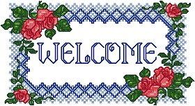 Rose Welcome Sign