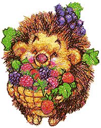 Hedgehog with Berries
