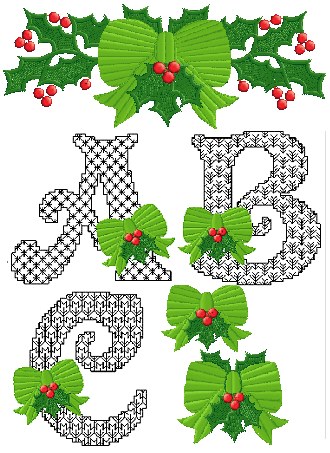 Holly Berry Alphabet