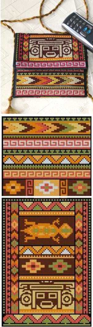 Southwestern Indian Motif Purse Set