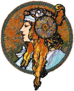 La Blonde by Alphonse Mucha