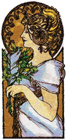 La Plume by Alphonse Mucha