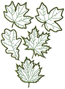 Leaves Applique Set