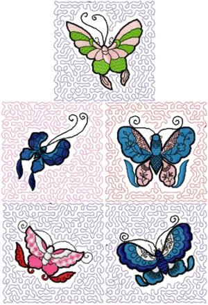 Butterfly Quilt Block Set