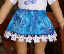 Forget-Me-Not Skirt for 18-in. Dolls