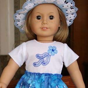 Forget-Me-Not Blouse for 18-in. Dolls