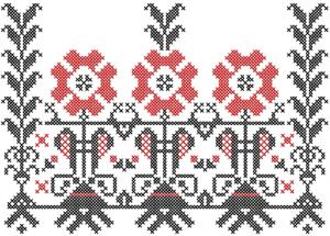 Folk Linen Motif