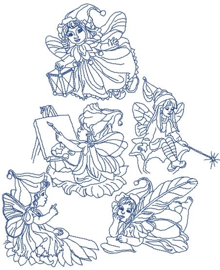 Fairies Embroidery Designs