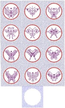 Japanese Butterfly Applique Quilt Block Set