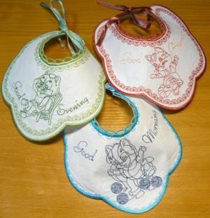 Baby Bib In-the-Hoop Set (ITH)