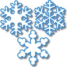 Snowflake Applique Set