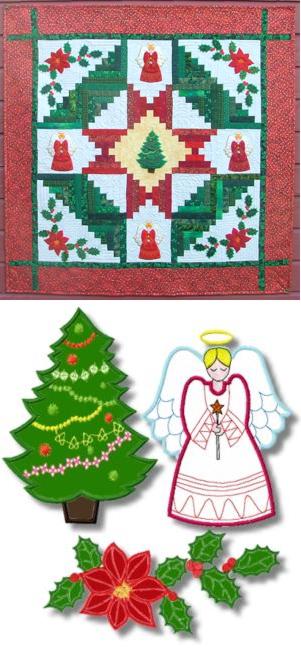 Christmas Quilt Applique Set