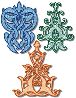 Spanish Motif Applique Set