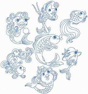 Whimsical Fish Set