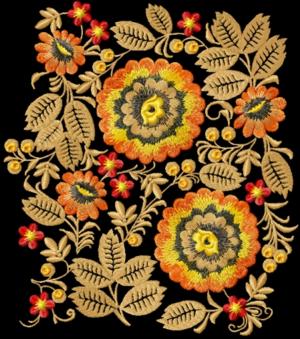 Wild Flowers Decoration Motif